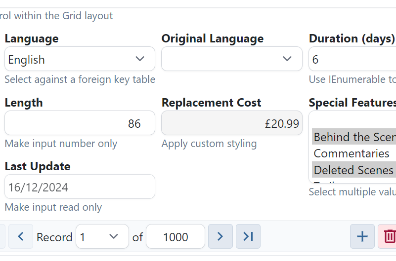 Create comprehensive, user friendly editable forms in minutes